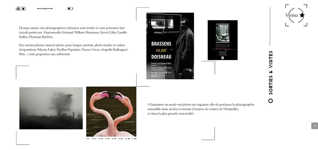 Affiches et visuels d’expositions photographiques présentées par le club de l’Atelier Photo Clapiers