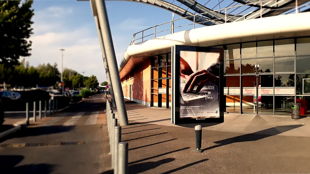 Panneau publicitaire Banque Populaire du Sud illustrant une campagne pour les entrepreneurs